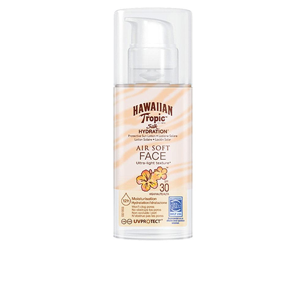 Hawaiian Tropic Silk Air Soft Facial Sunscreen Lotion Ultra Light 12 Hour Protection