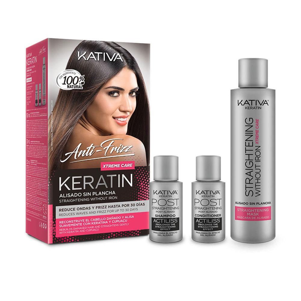 Kativa Keratin Anti-Frizz Hair Straightening Kit 30 Days Frizz Control