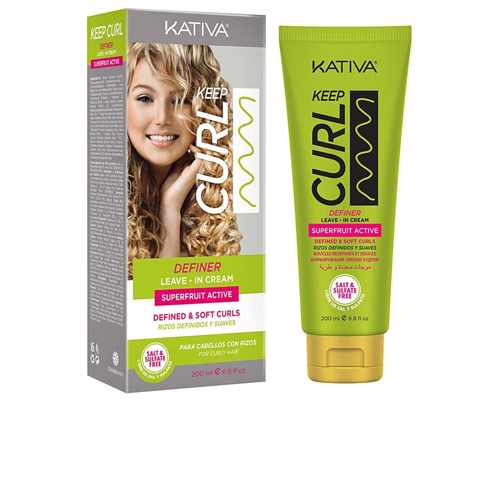 Kativa Keep Curl Leave In Defining Cream For Curly Hair Exceptional Curl Definition