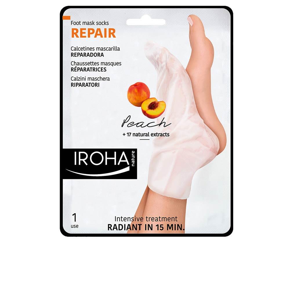 Iroha Iroha Peach Foot Mask Socks Silky And Supple