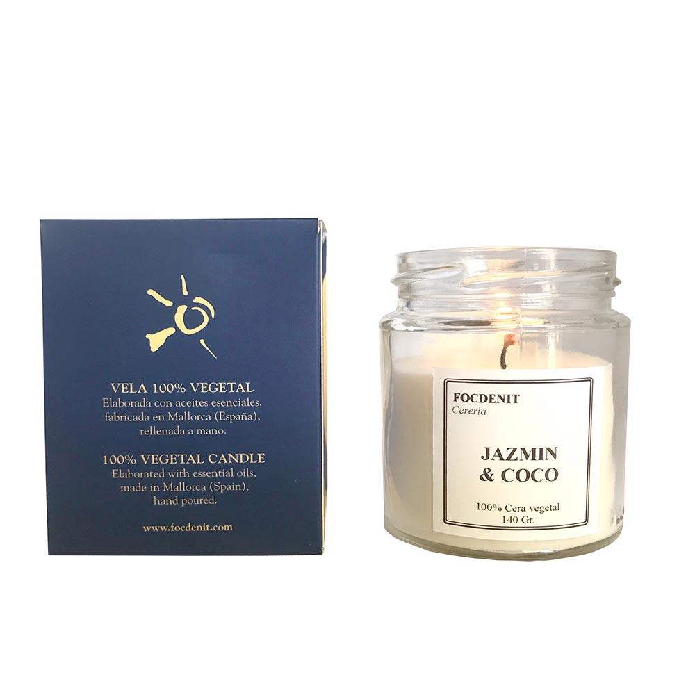Focdenit Vela Focdenit Aromatherapy Candle Jasmine Coconut Oasis Of Serenity