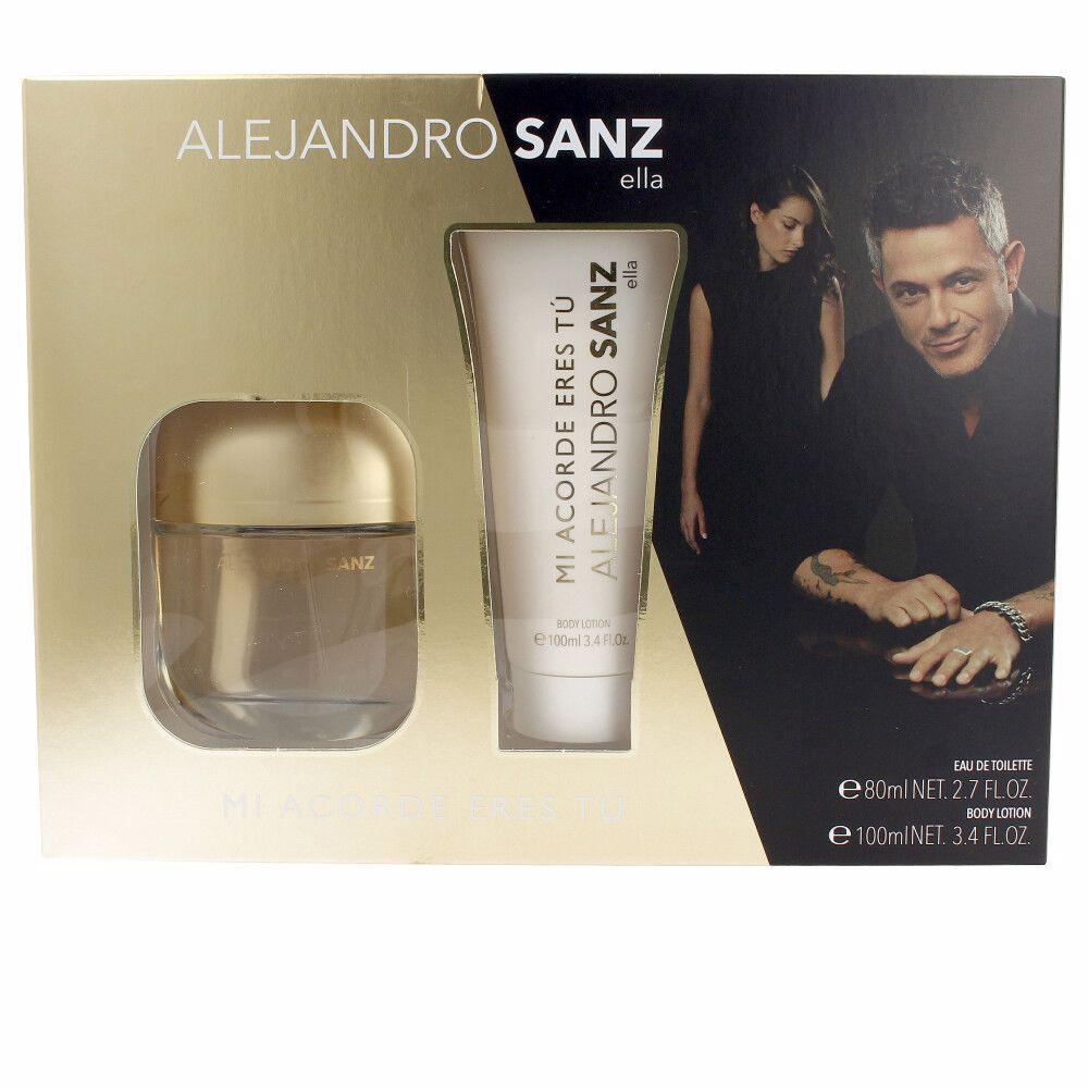 Alejandro Sanz Mi Acorde Woman Perfume Set Eau De Toilette Gourmand Floral Fruity