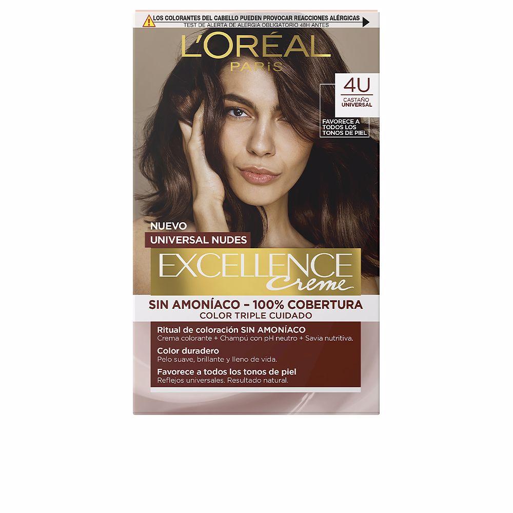 L'Oréal Paris Excellence Nudes – vopsea de păr, 5 buc. – 4u-brown 5 buc.