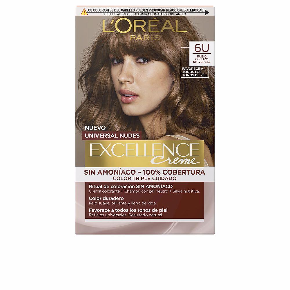 L'Oréal Paris Excellence Nudes – vopsea de păr, 5 buc. – 6u-dark blonde 5 buc.