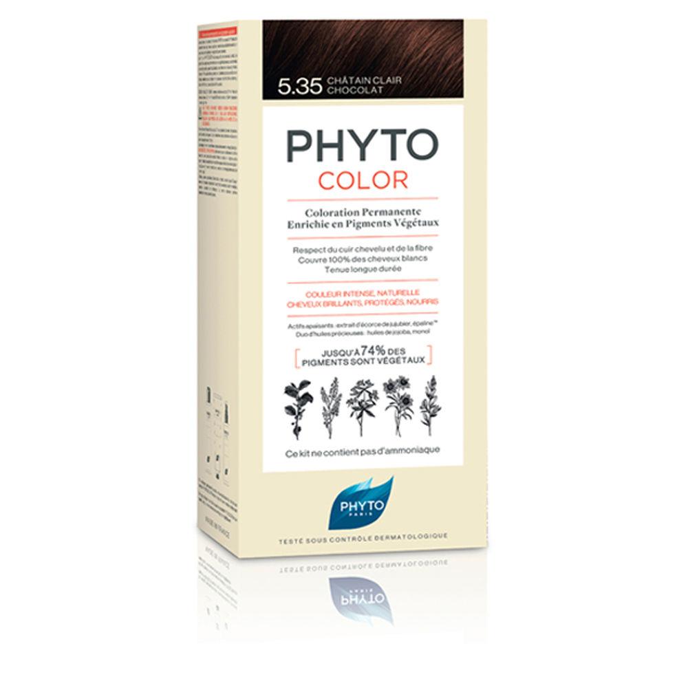Phyto Phytocolor – cremă, 4 buc. – 5.35-castaño claro chocolate 4 buc.