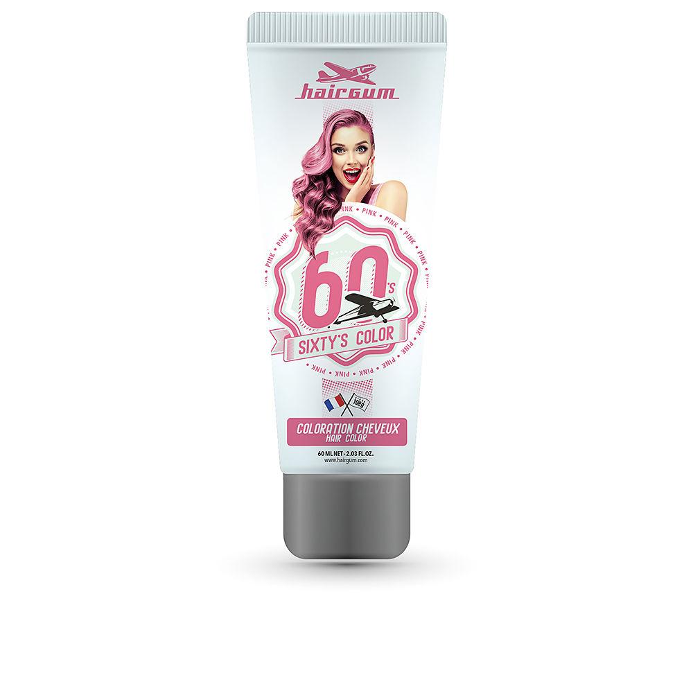 Hairgum Sixty's Color – vopsea de păr, 60 ml – roz