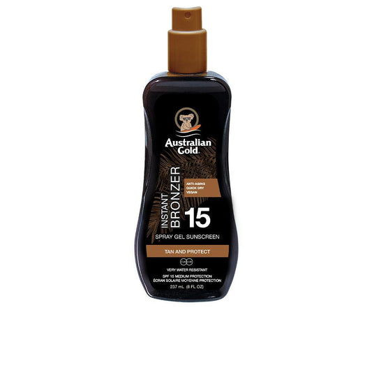 Australian Gold Sunscreen Spray Gel Instant Bronzing Effect