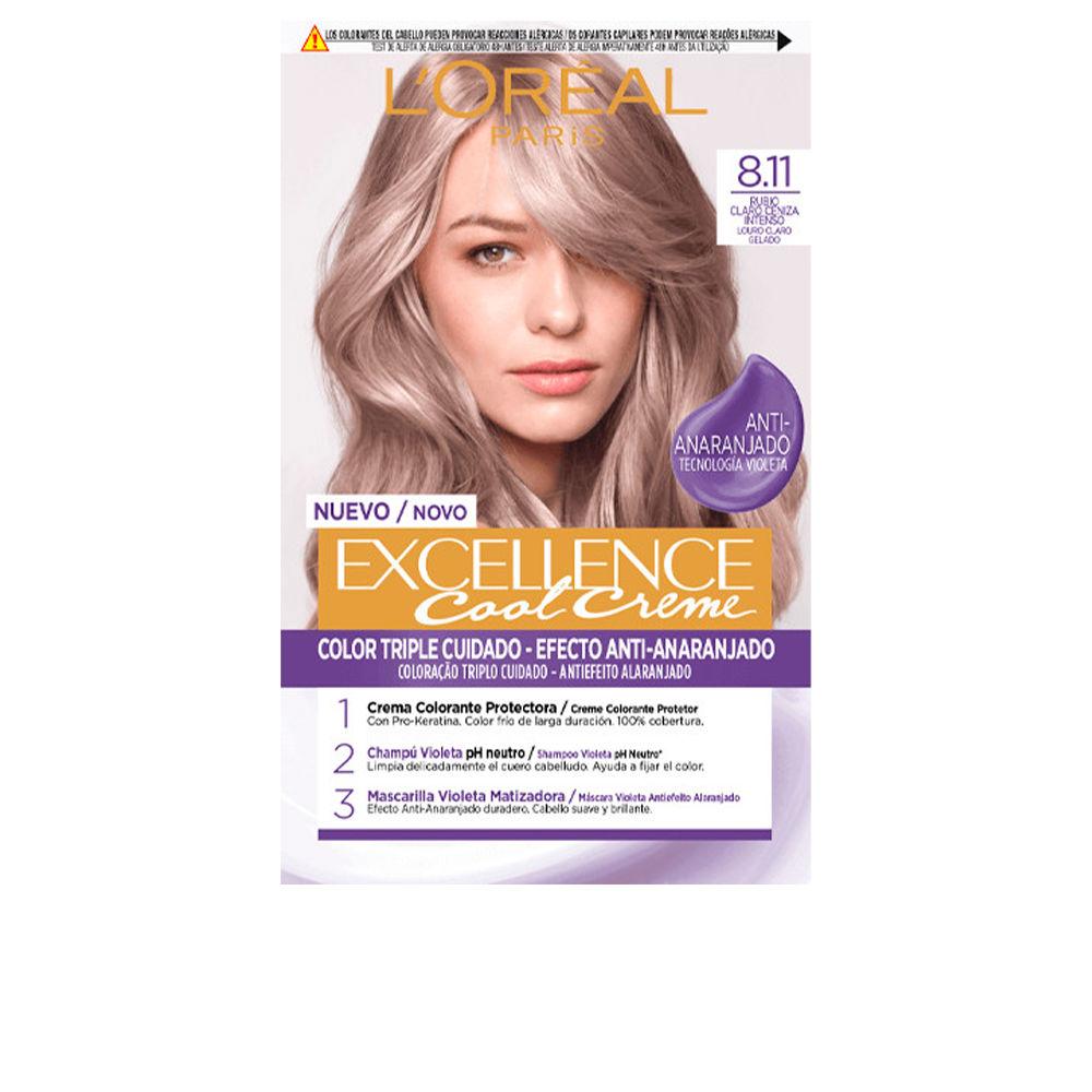 L'Oréal Paris Excellence Cool – vopsea de păr, 192 ml – 8.11-light ash blonde 192 ml