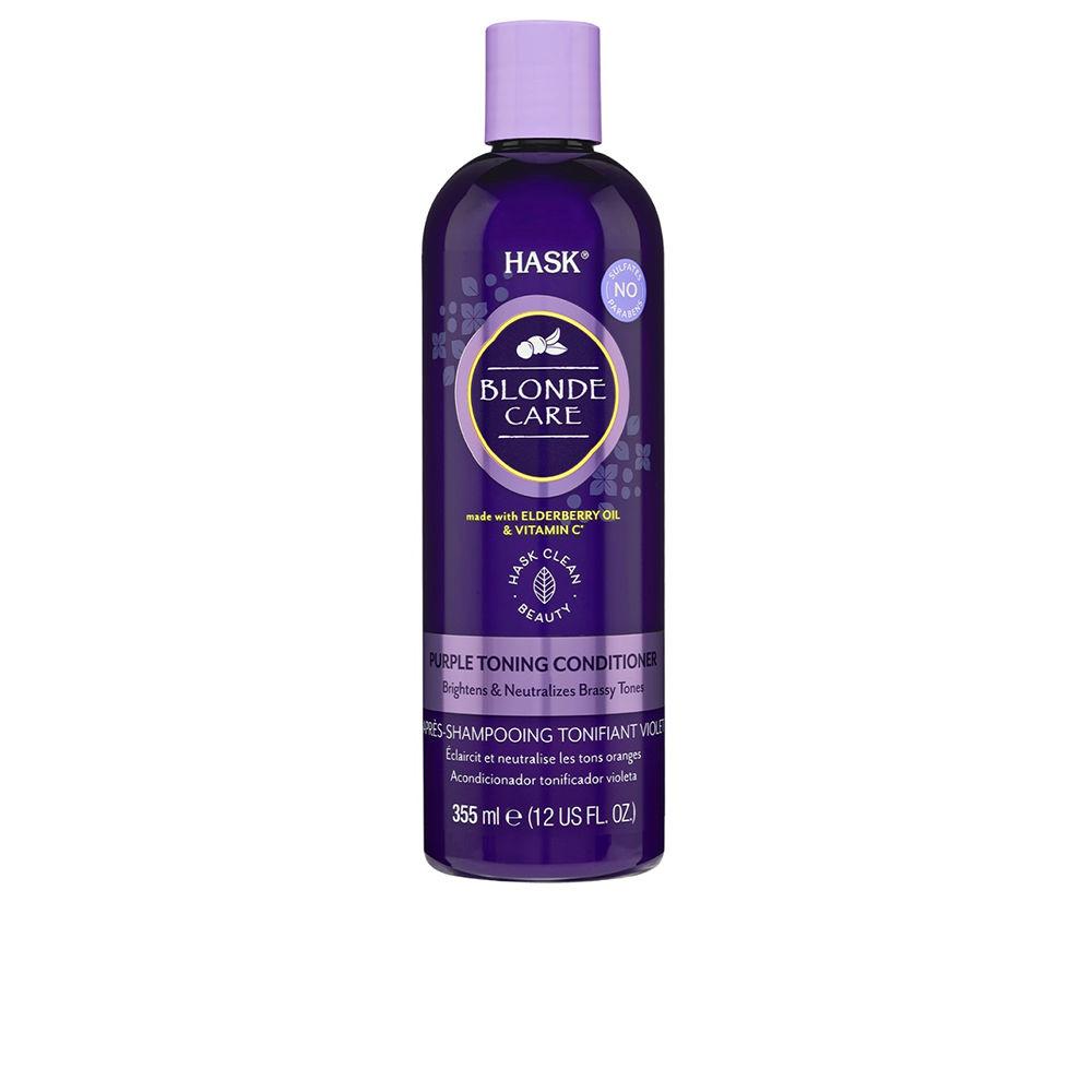 Hask Blonde Care Purple Toning Conditioner For Blonde Hair Radiant Shine