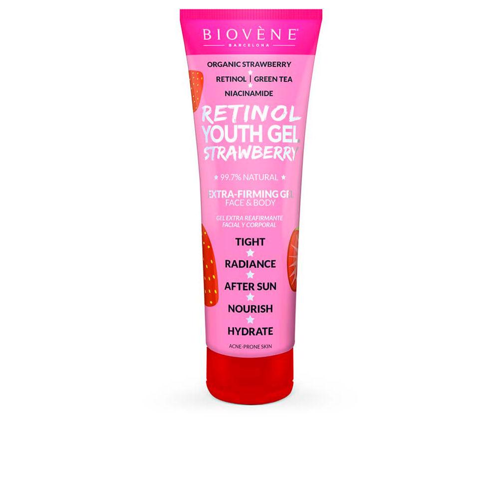 Biovène Retinol Youth Gel Strawberry Cosmetic Gel Extra Firming Visible Lifting Results