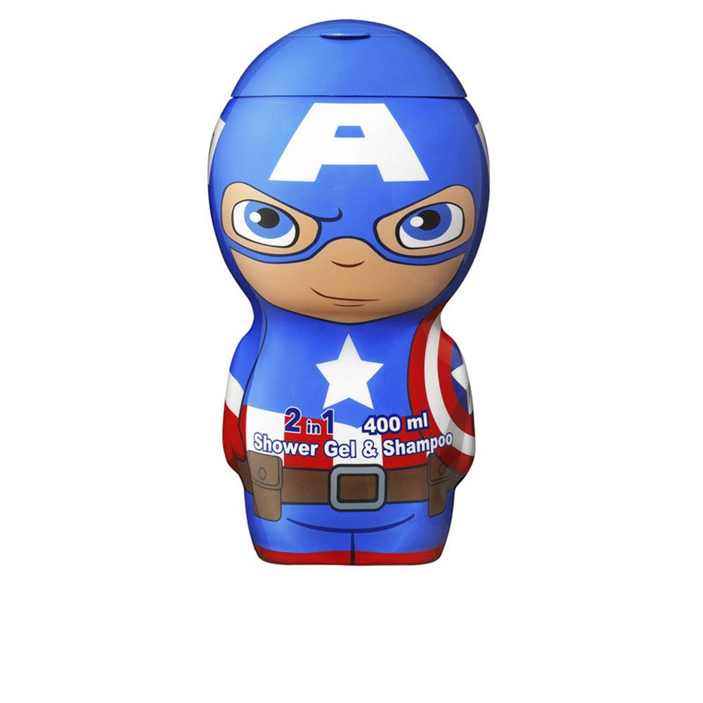 Cartoon Avengers Captain America Gel And Shampoo For Kids Gentle Cleansing
