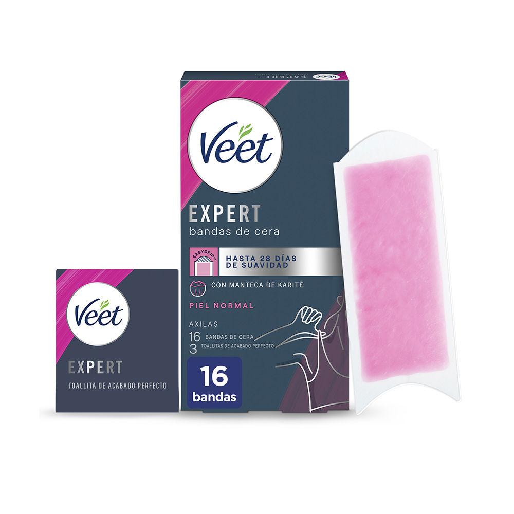 Veet Bandas De Cera Expert Armpits Wax Strips For Normal Skin Smooth In 28 Days
