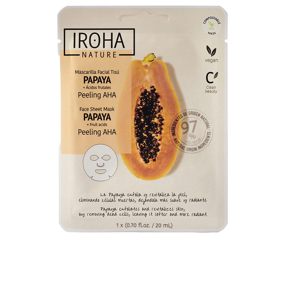 Iroha Papaya Peeling Aha Facial Mask Radiant And Luminous Skin