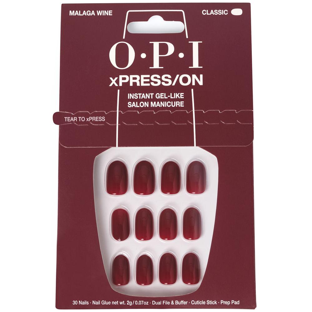 Opi Xpress On – unghii false, 30 buc. – Malaga Wine 30 buc.