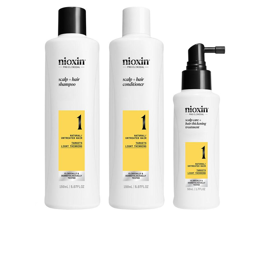 Nioxin 3D Care System Hair Treatment Kit For Natural Hair With Mild Thinning Stronger And Fuller Hair