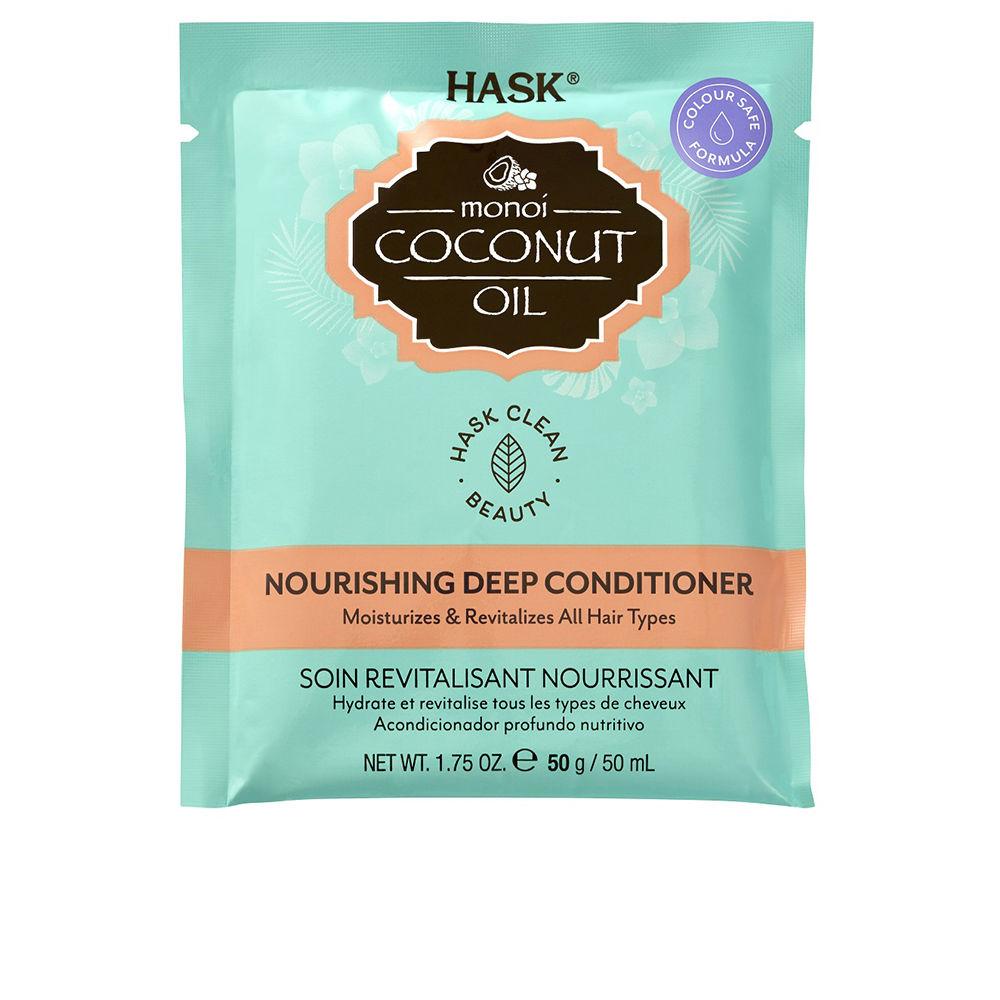 Hask Monoi Coconut Oil Nourishing Hair Mask Nourished Hydrated Revitalized