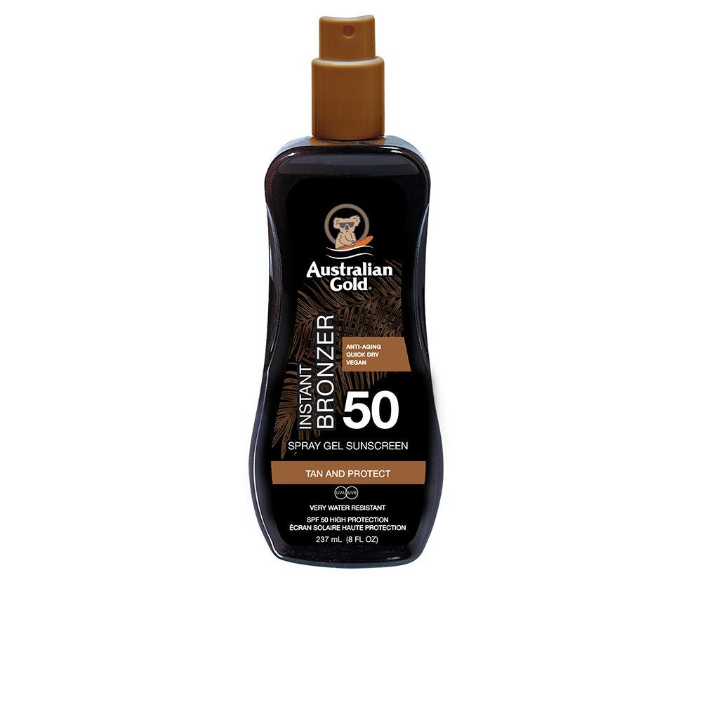 Australian Gold Sunscreen Spray Gel With Instant Bronzer Ultimate Sun Protection