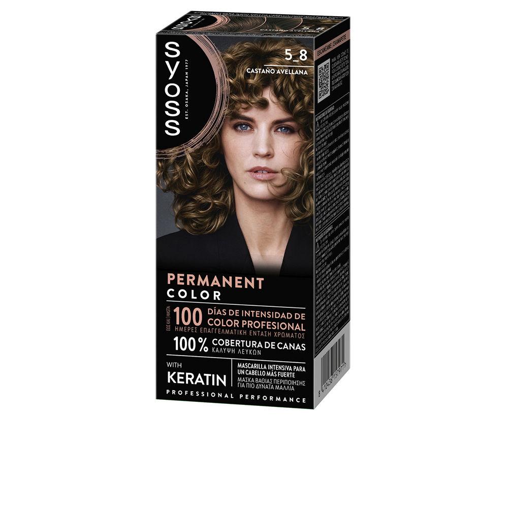 Syoss Permanent Color – vopsea de păr, 1 buc. – 5.8-Castaño Avellana 1 buc.