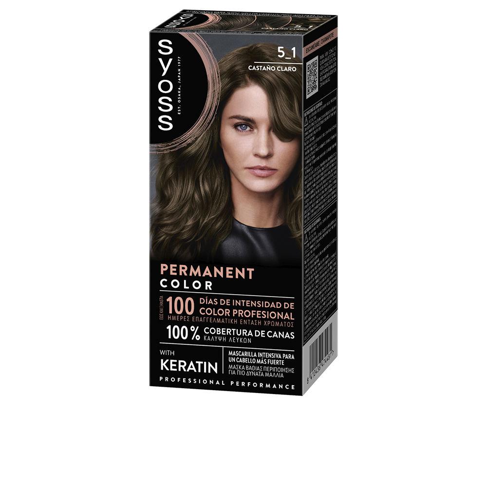 Syoss Permanent Color – vopsea de păr, 1 buc. – 5.1-Castaño Claro 1 buc.