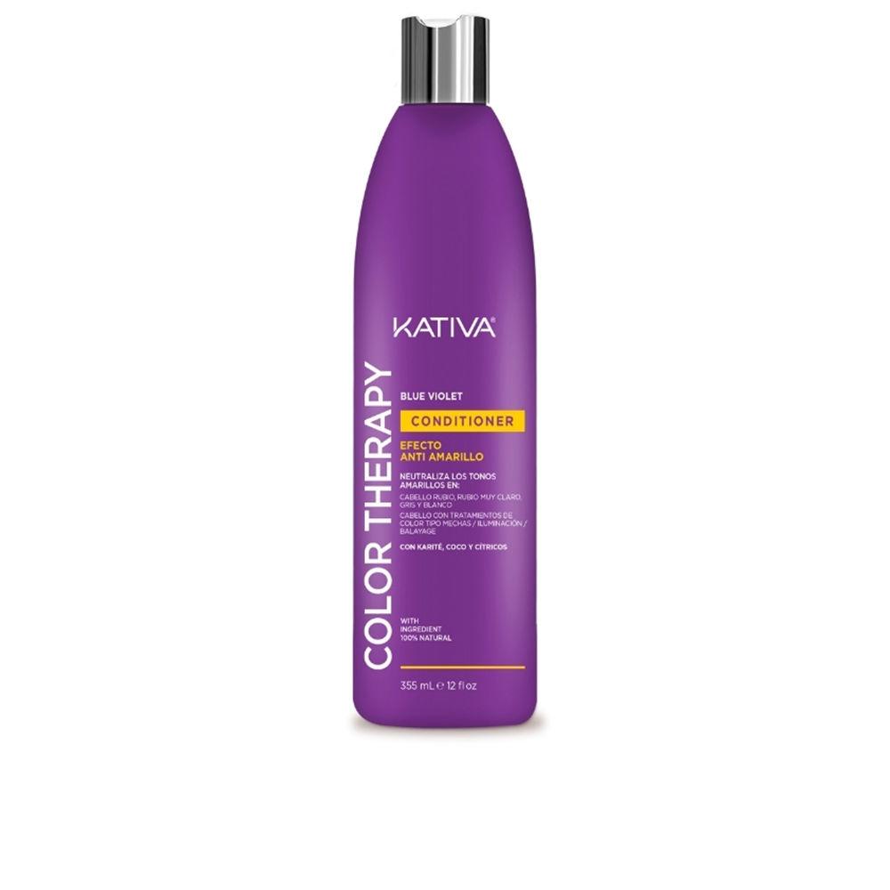 Kativa Color Therapy Blu Violetto Anti Effetto Giallo – balsam pentru păr, 355 ml