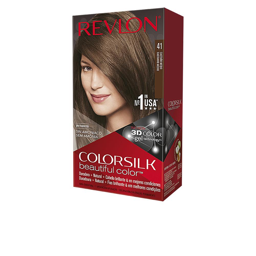 Revlon Mass Market Colorsilk – vopsea de păr, 1 buc. – 41-castaño medio 1 buc.