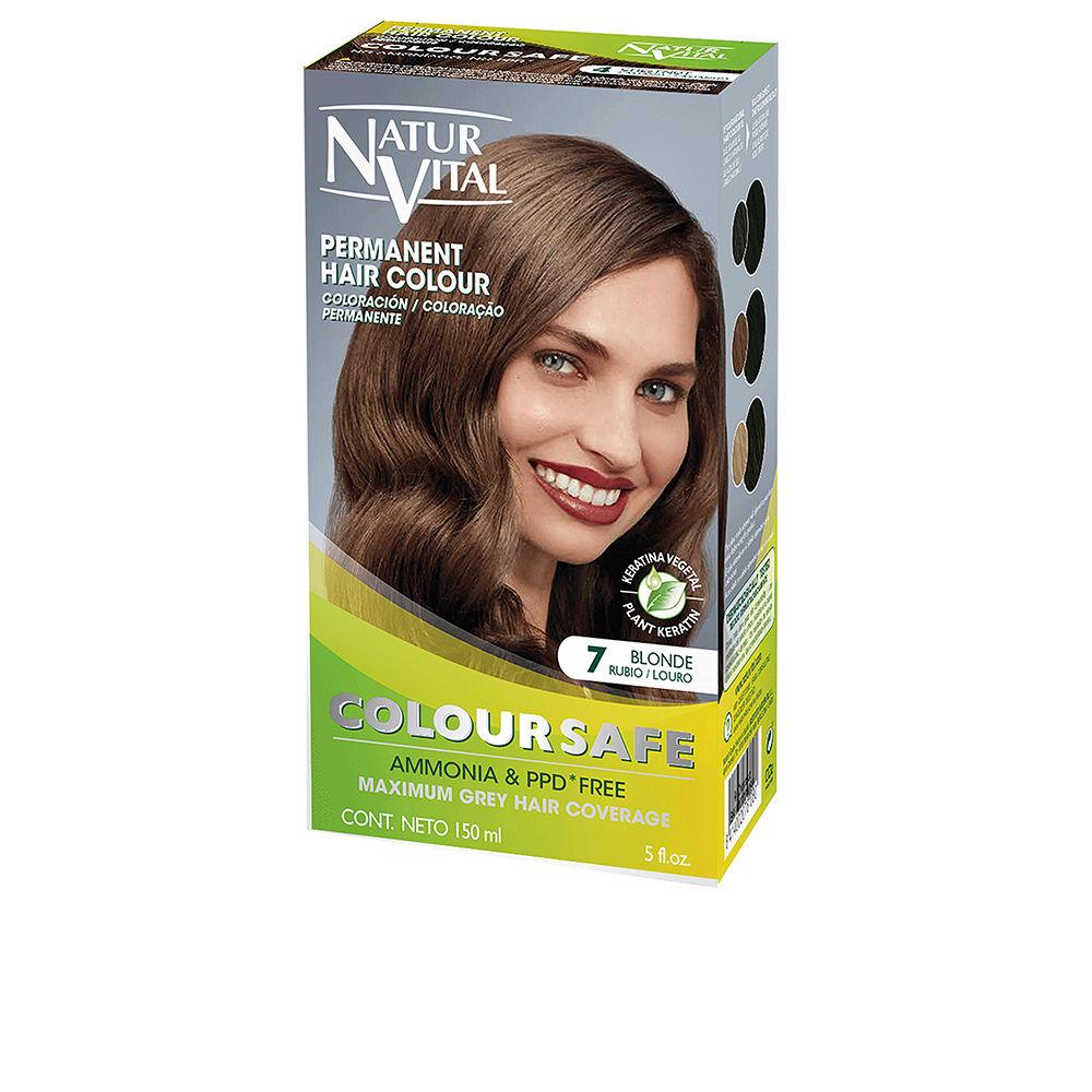 Natur Vital Coloursafe – vopsea permanentă pentru păr, 150 ml – 7-blonde