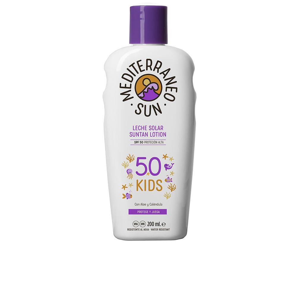 Mediterraneo Sun Kids Lotion Sunscreen For Children High SPF50 Protection Effective Lightweight Protection