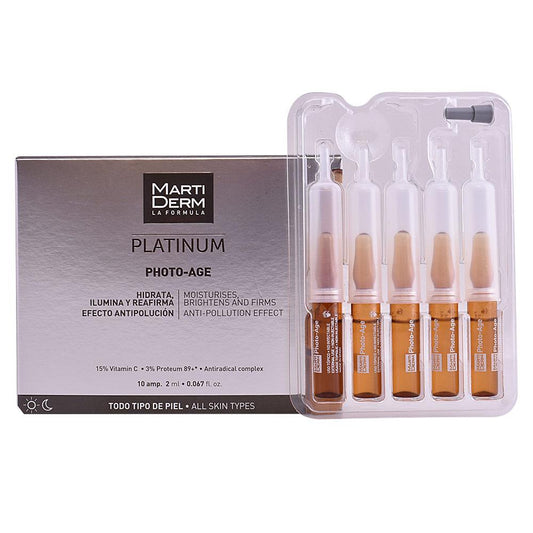Martiderm Platinum Facial Ampoules Hydrating And Anti Aging