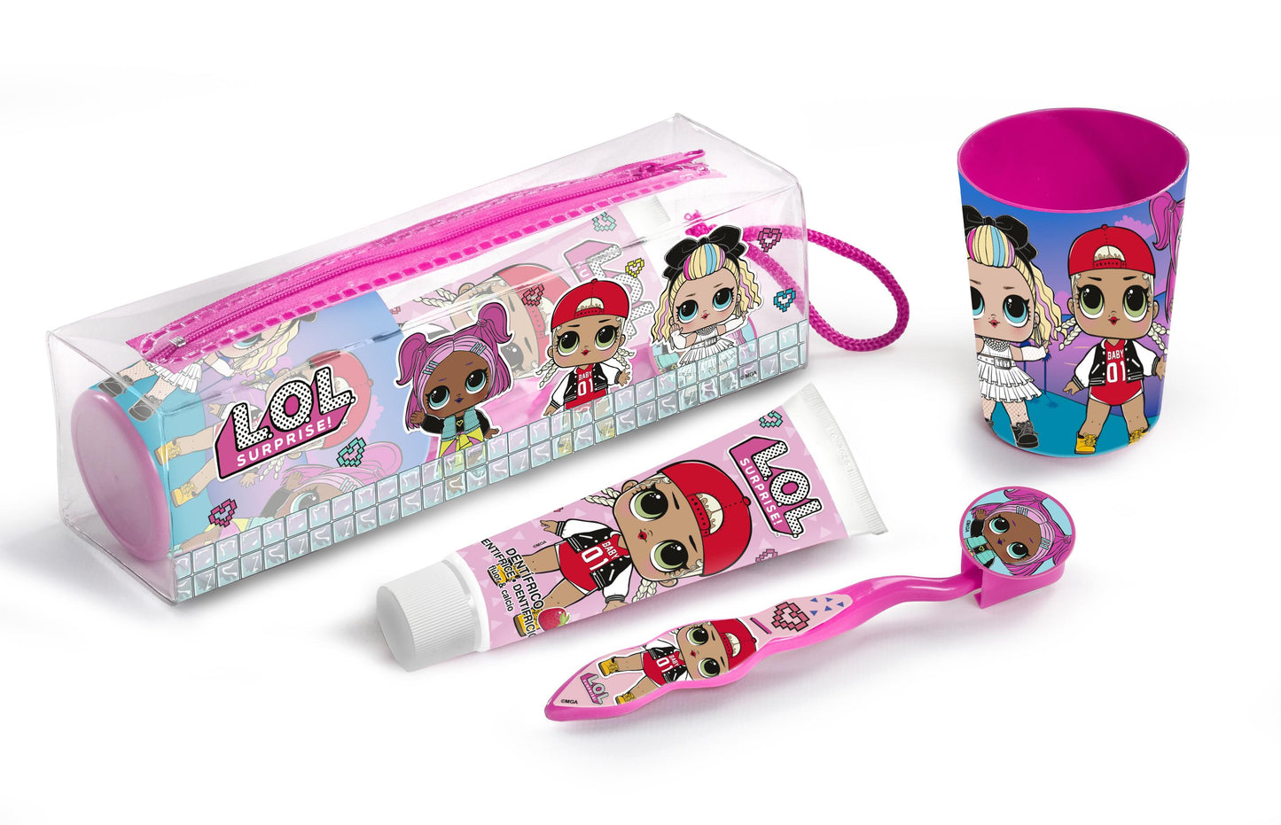 Cartoon L.o.l. Surprise Kids Dental Care Set Happy Smiles