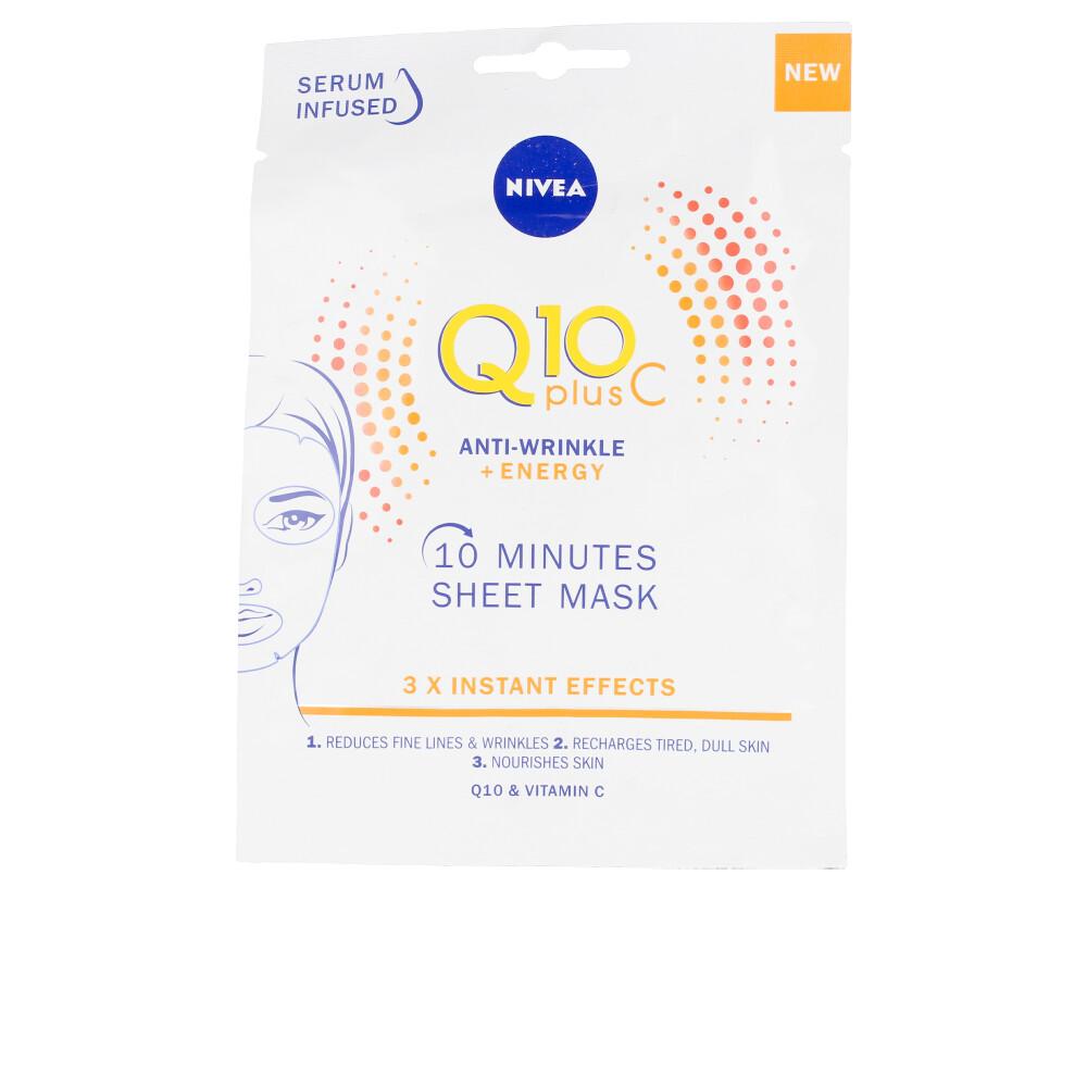 Nivea Q10+ Vitamin C Facial Mask Antiwrinkle Energizing 10 Minute Glow