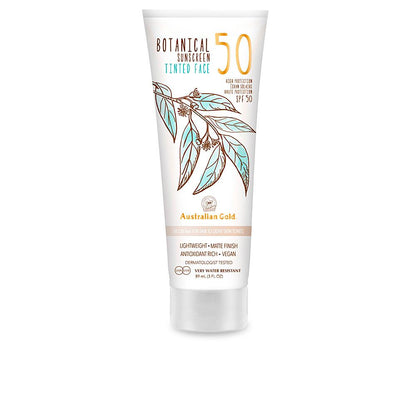 Australian Gold Botanical Tinted Face Cream SPF50 Antioxidant UV Protection