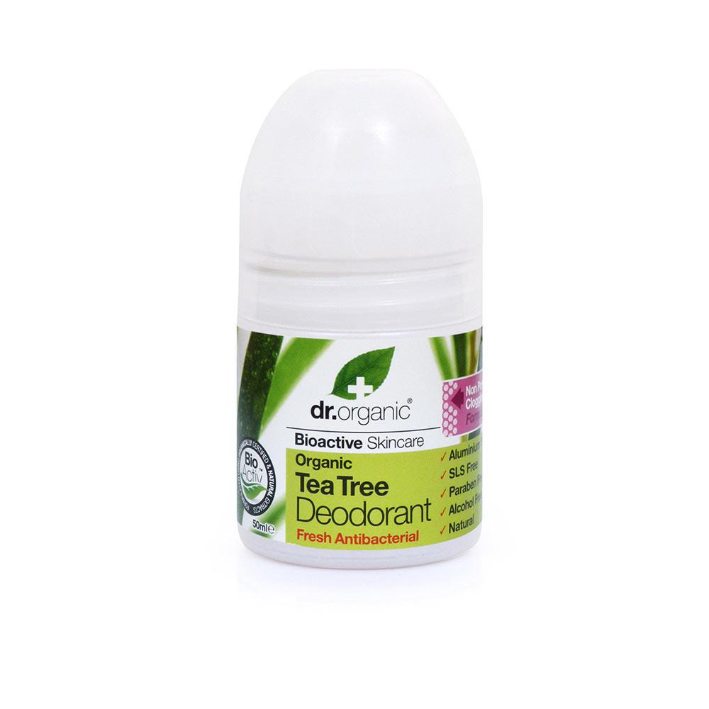 Dr Organic Tea Tree Dr Organic Deodorant Roll On Natural Odor Control