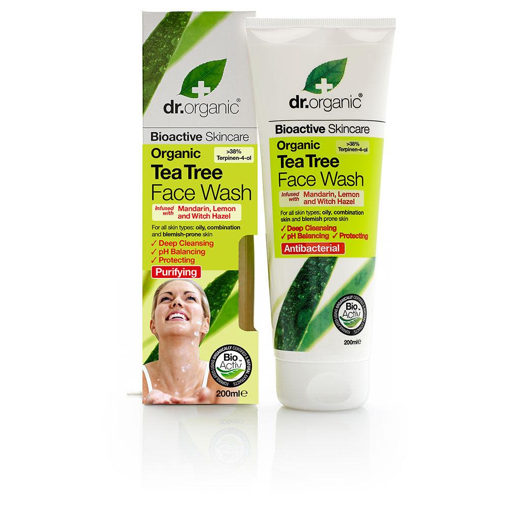 Dr Organic Tea Tree Dr Organic Facial Cleanser Pure Natural Radiance Boost