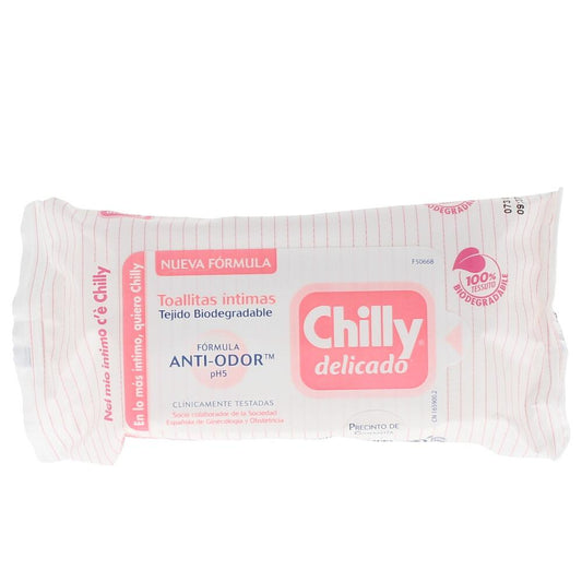 Chilly Delicado Intimate Wipes Sensitive Cool Personal Care