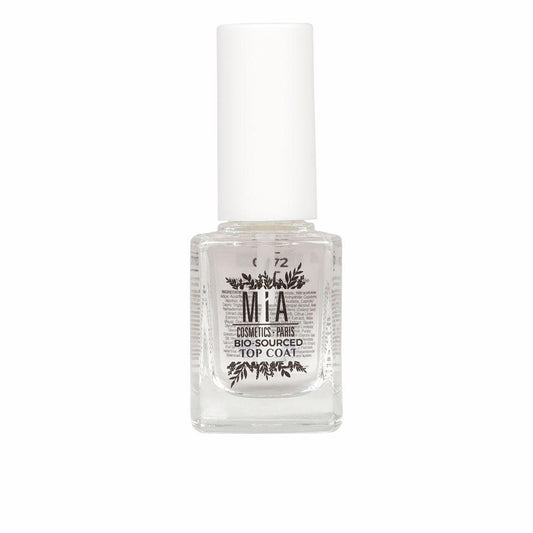 Mia Cosmetics Paris Bio-Sourced Top Coat For Nails Durable Natural Shine