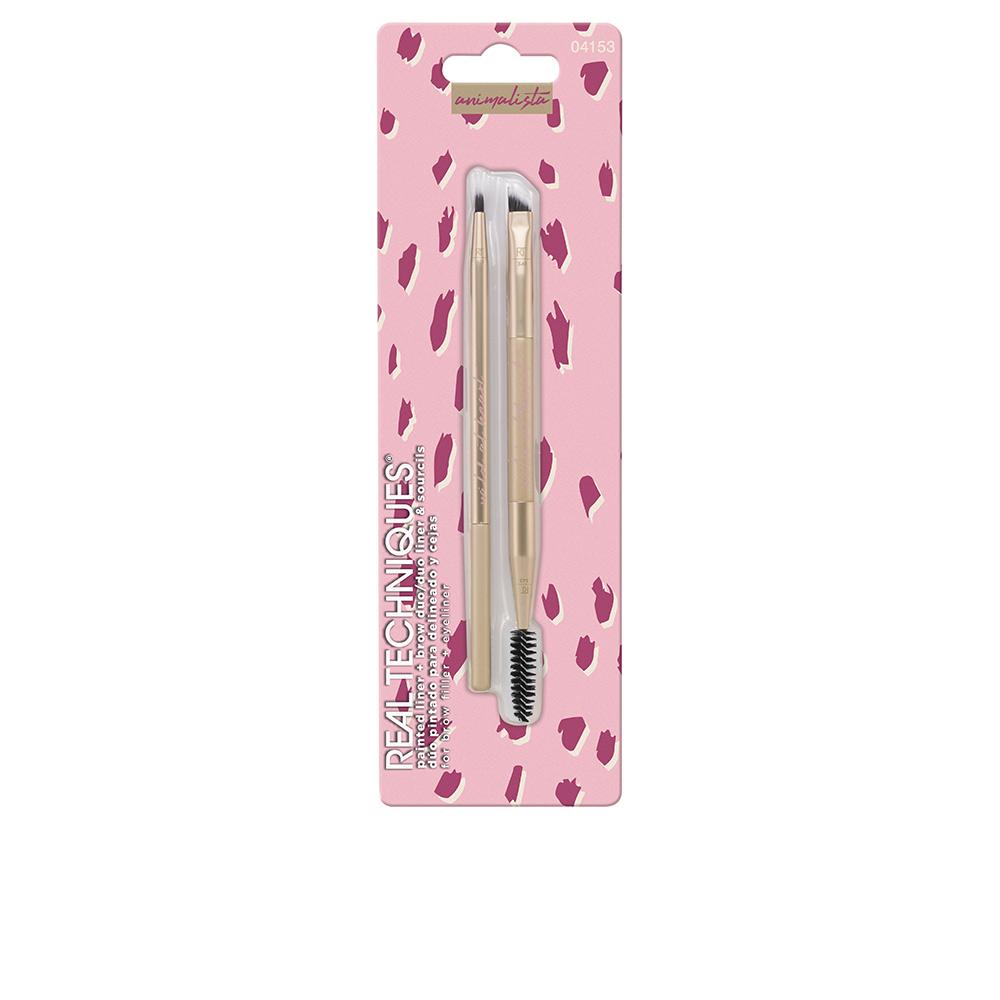 Real Techniques Animalista Brow Brush Set Exclusive Animal Print