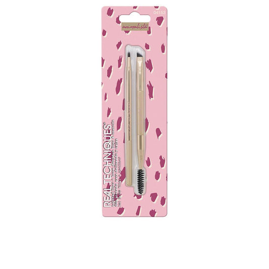 Real Techniques Animalista Brow Brush Set Exclusive Animal Print