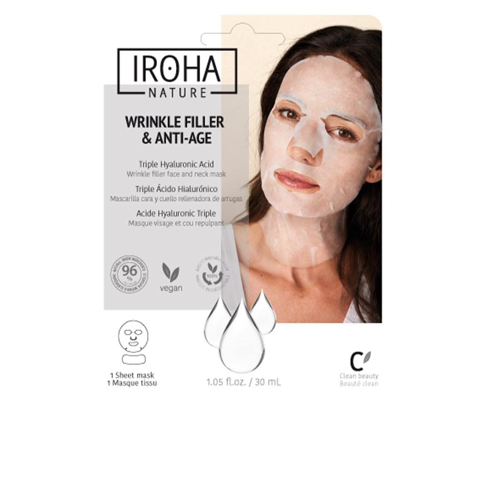 Iroha Tissue Mask Face And Neck Mask Anti Aging Wrinkles Under Control