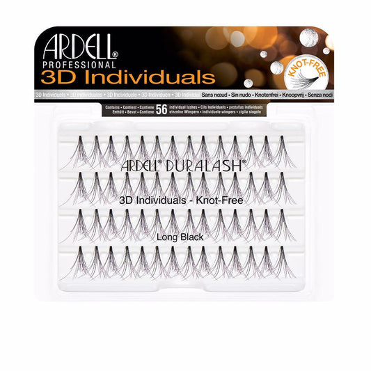 Ardell Pestañas Postizas Individual 3D False Eyelashes Long Black Bold Dramatic Captivating Look