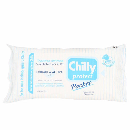 Chilly Extra Protección Intimate Wipes Biodegradable pH 5 Formula