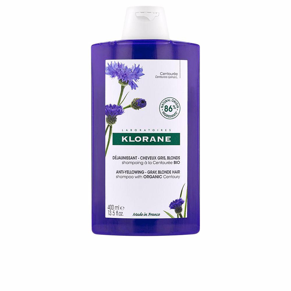 Klorane Centaure Anti Yellowing Shampoo For Gray And Blonde Hair Cool And Natural Shine