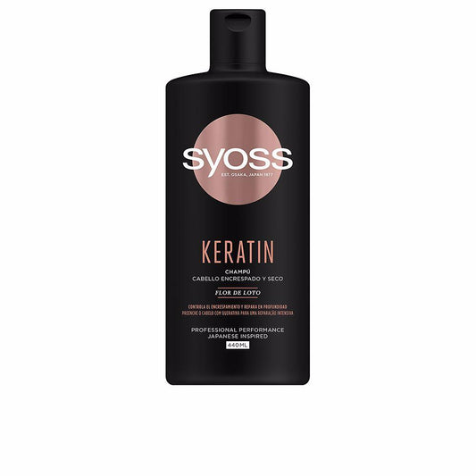 Syoss Keratin Shampoo Frizzy And Dry Hair Frizz Control And Nourishment
