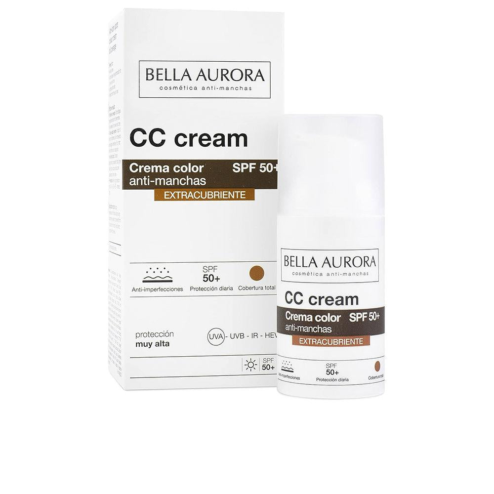 Bella Aurora CC Cream Tono Medio Lote Face Cream Anti-Spots SPF 50 Plus Flawless Skin Always