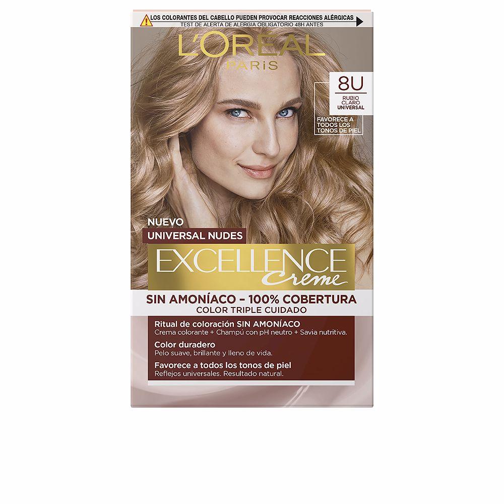 L'Oréal Paris Excellence Nudes – vopsea de păr, 5 buc. – 8u-light blonde 5 buc.