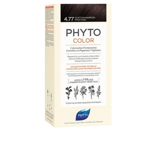 Phyto Phytocolor – cremă, 4 buc. – 4.77-castaño marrón intenso 4 buc.