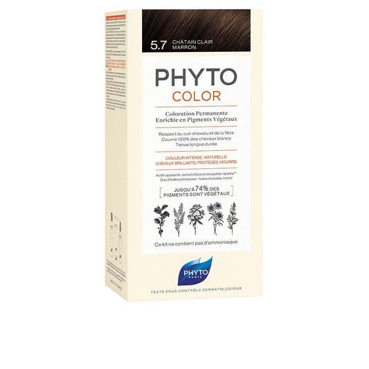 Phyto Phytocolor – cremă, 4 buc. – 5.7-castaño marrón claro 4 buc.