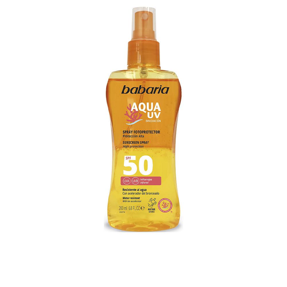 Babaria Solar Aqua Uv Sunscreen Spray Fast Application Deep Hydration