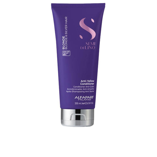 Alfaparf Milano Semi Di Lino Conditioner For Hair Neutralizes Unwanted Yellow Tones