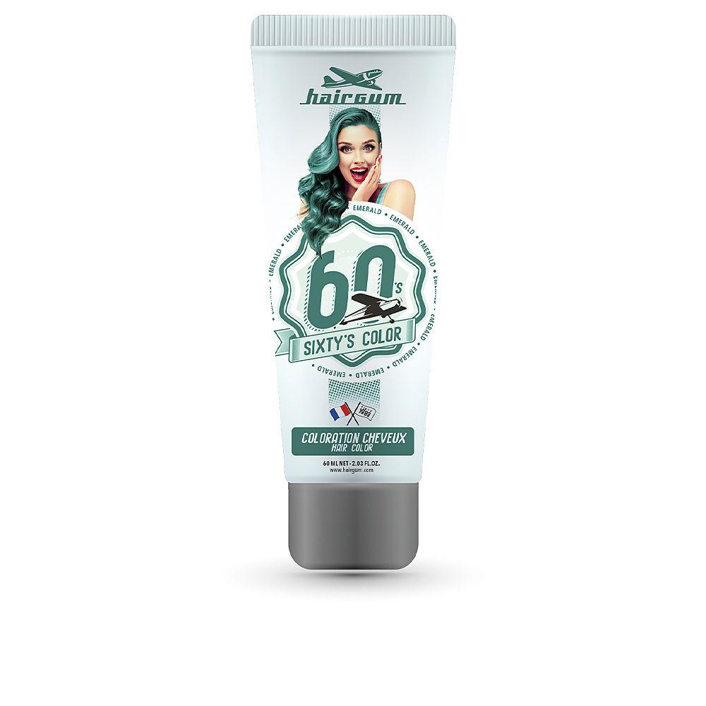 Hairgum Sixty's Color – vopsea de păr, 60 ml – emerald