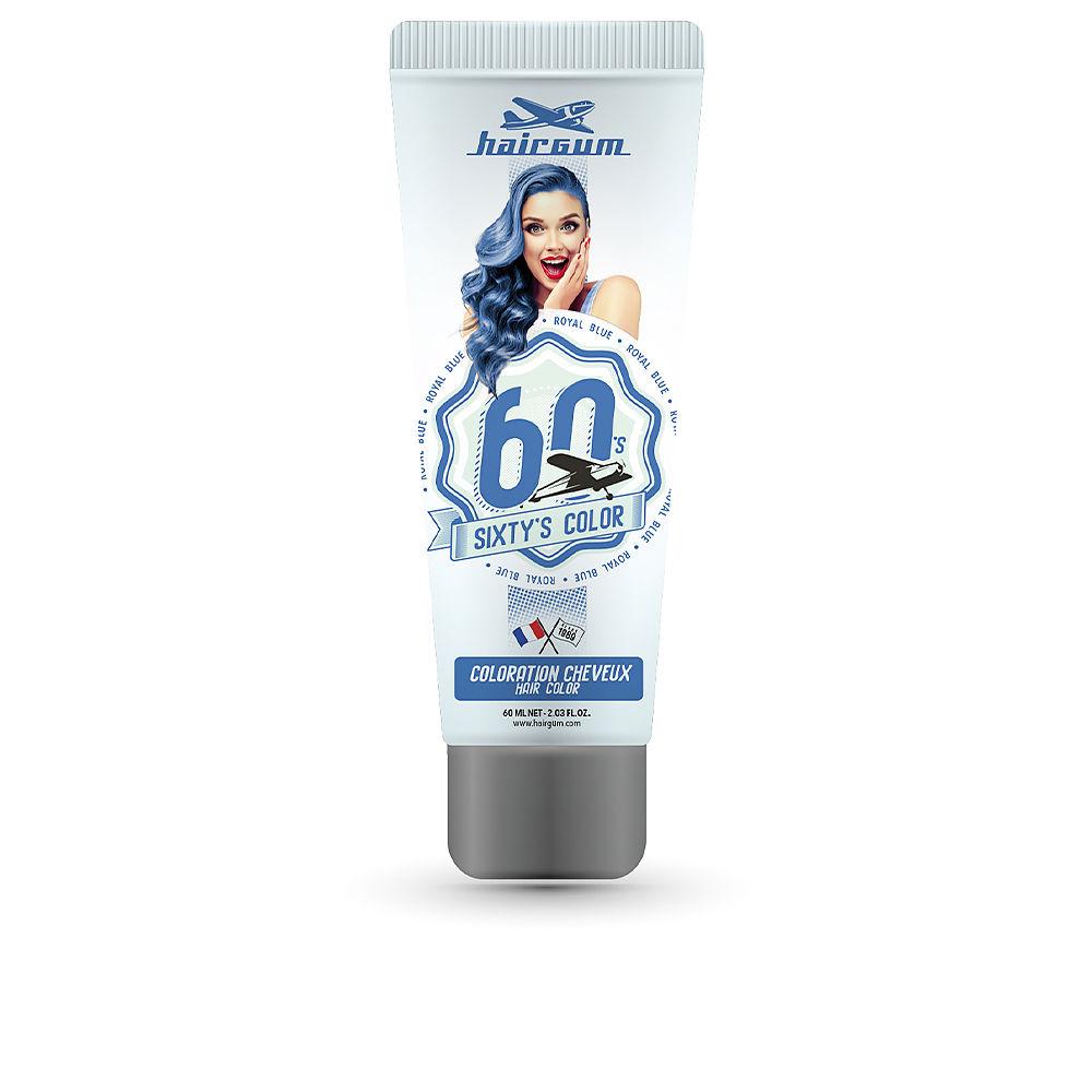 Hairgum Sixty's Color – vopsea de păr, 60 ml – royal blue